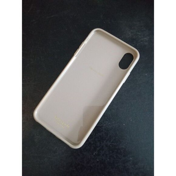 kate spade cell phone case breezy floral iPhone Xs tan pink polka dots & flower - Picture 3 of 4